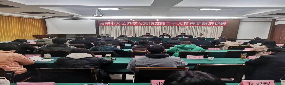 芜湖市文艺界学习贯彻党的二十大精神专题培训班日前举办